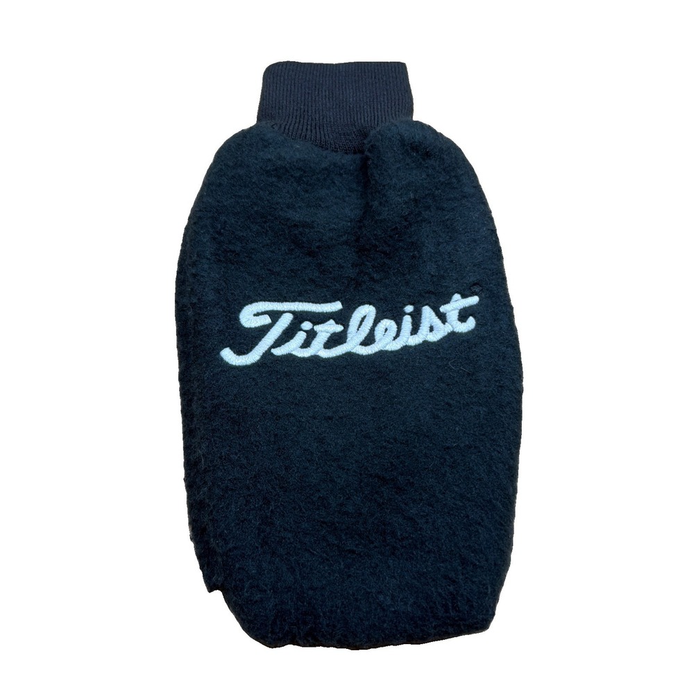 Titleist Vintage Fleece Golf Club Head Cover Black Soft
